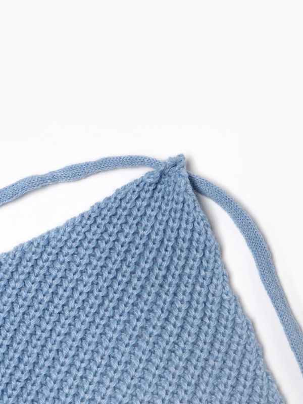 Топ женский вязаный MIST, р. оnesize, голубой