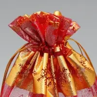 Мешочек подарочный органза &laquo;С праздником!&raquo;, 20 х 30 см +/- 1.5 см