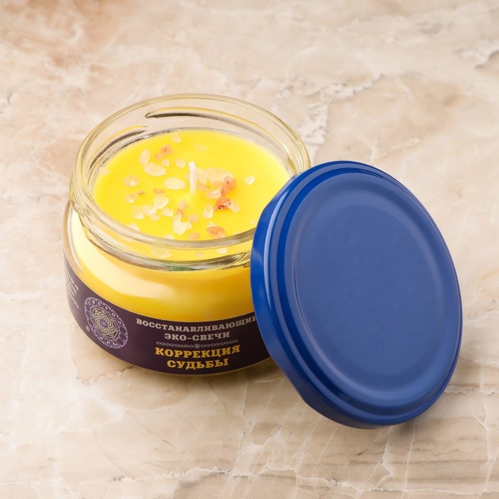 Эко-свеча магическая Эко-свеча магическая "Коррекция судьбы" из натурального воска, 7х5 см