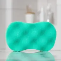 Губка для тела с массажным слоем &laquo;Восьмёрка&raquo;, 14,5&times;8&times;4 см, МИКС