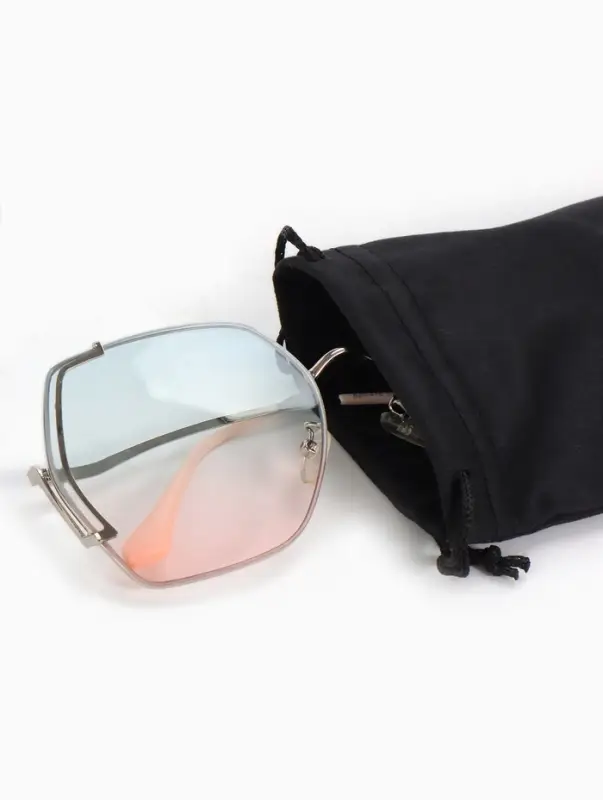 Чехол для очков на затяжке, длина 17.5 см, плотность 230 г/м&sup2;, чёрный