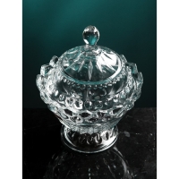 Конфетница с крышкой &laquo;Ягут&raquo;, 700 мл, стекло, Иран