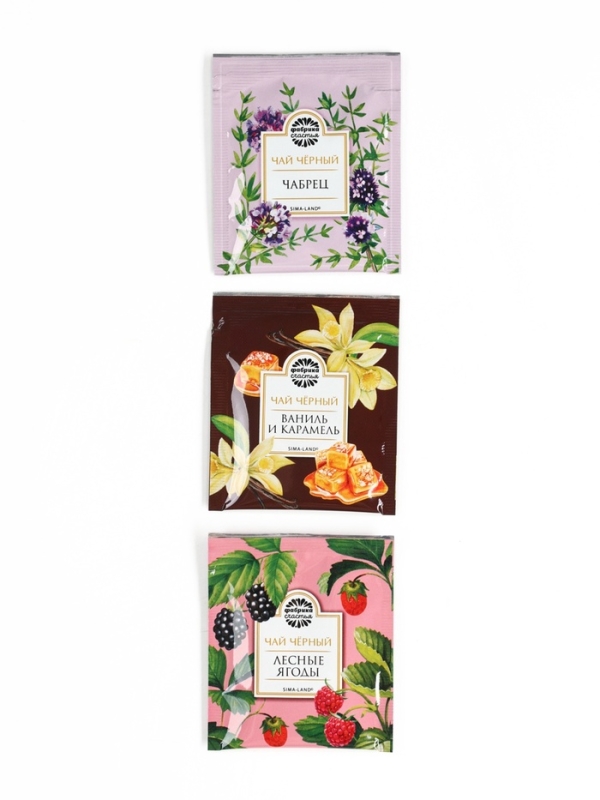 Чай подарочный &laquo;Лучшему защитнику&raquo; 3 вкуса, 12 пакетиков