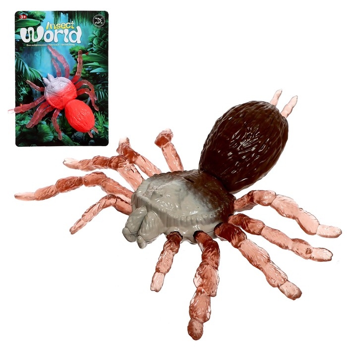 Игрушка-тянучка &laquo;Паук&raquo;, с силиконовыми лапками, МИКС