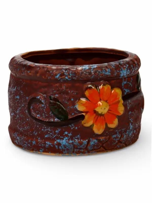 Декоративный горшок для цветов &laquo;Цветок&raquo;, 8&times;10&times;10 см, керамический, Greengo