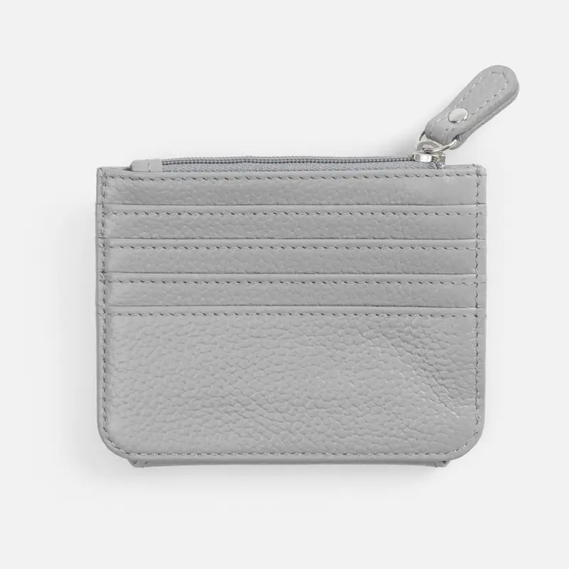 Картхолдер на молнии Unison, серый