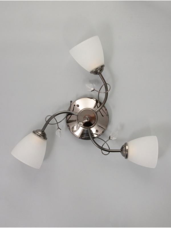 Люстра Люстра "Том" 3х40Вт Е27 черный хром 56х56х26см