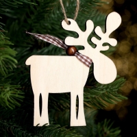 Подвеска новогодняя &laquo;Смешной олень&raquo;, МИКС