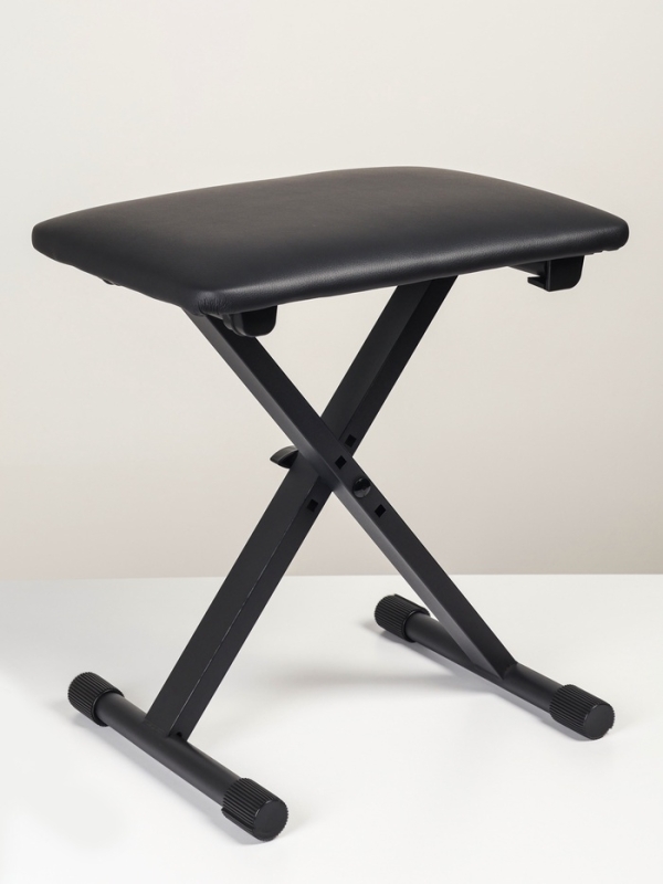 Банкетка для пианино складная, сиденье 28 х 38 см, высота 39/43/46 см