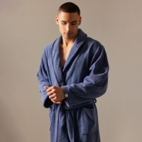 Халат махровый мужской SL HOME: Basic "Ривьера", размер XL, 100% хлопок, 420 г/м2 Халат махровый мужской SL HOME: Basic "Ривьера", размер XL, 100% хлопок, 420 г/м2