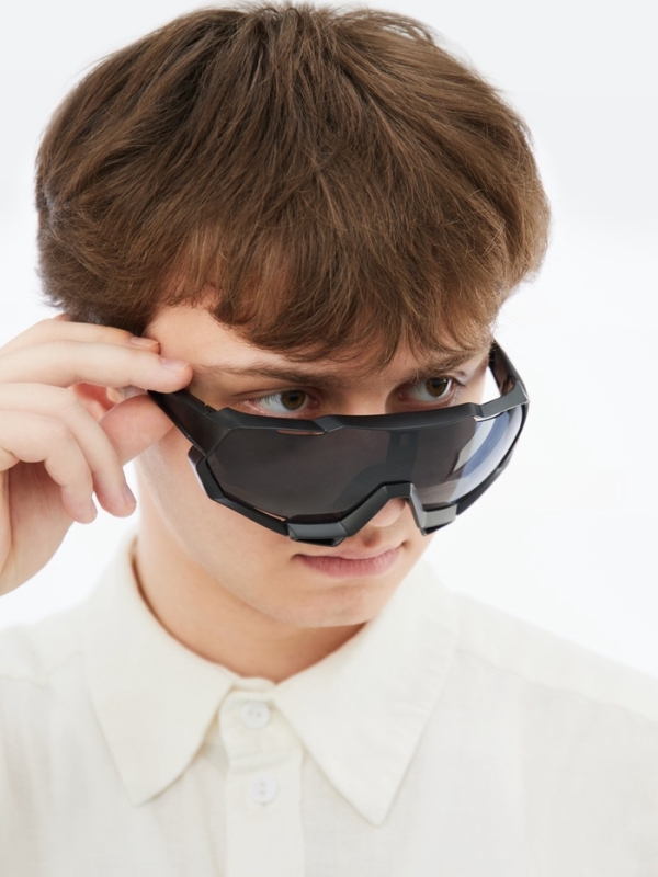 Очки солнцезащитные спортивные, uv 400, ширина 16.3 см, дужка 13.7 см, высота 6.3 см