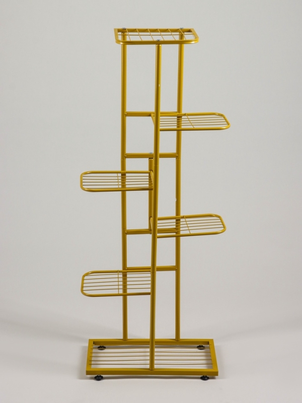 Подставка для цветов Greengo, 6 полок, 44 &times; 22 &times; 105 см, напольная, металл, цвет золотой