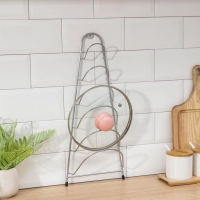 Подставка для крышек подвесная, 19,5×9×46 см, хром Подставка для крышек подвесная, 19,5×9×46 см, хром