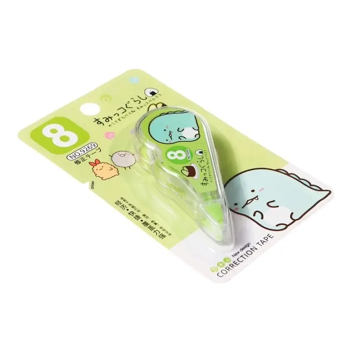 Корректор-лента 3 м х 5 мм, блистер, европодвес, корпус прозрачный с рисунком МИКС