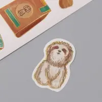 Наклейки бумага "Пёс" набор 2 листа 20х15 см