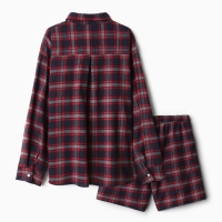 Пижама женская (рубашка и шорты) KAFTAN размер 40-42, синий Пижама женская (рубашка и шорты) KAFTAN размер 40-42, синий