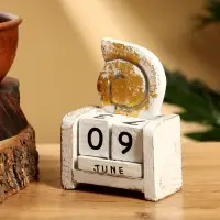 Календарь настольный &laquo;Ракушка&raquo;, 10&times;7&times;5.4 см, дерево, белый