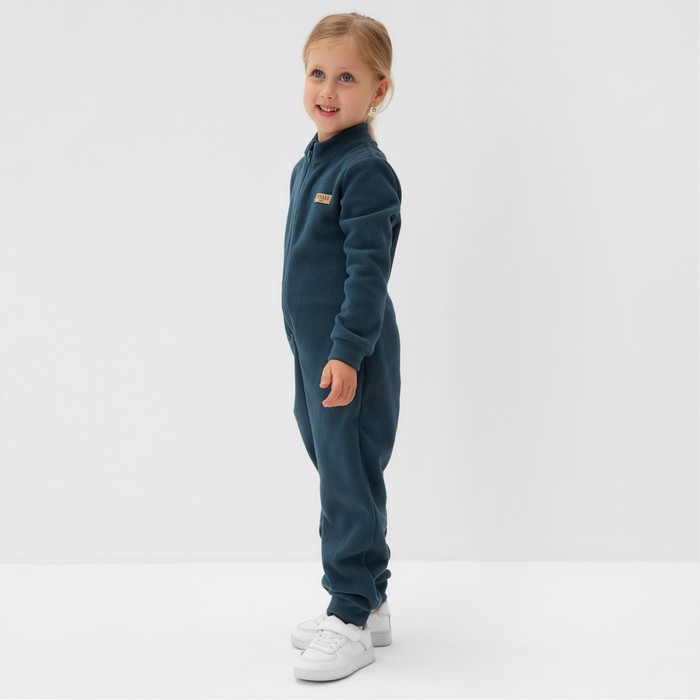Комбинезон флисовый детский MINAKU цвет тёмно-серый, рост 116