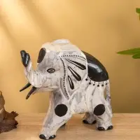 Сувенир "Слоник на прогулке" дерево 11х25х25 см