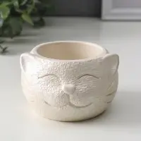 Подсвечник &laquo;Кот&raquo;, 6&times;9.5&times;10 см, перламутр