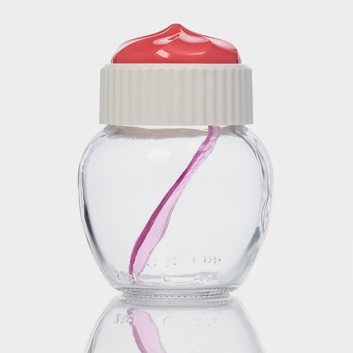 Банка стеклянная для сыпучих продуктов Cupcake, 210 мл, с крышечкой МИКС