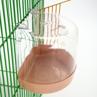 Купалка для птиц, внешняя 12 х 9 х 11 см, бежевая