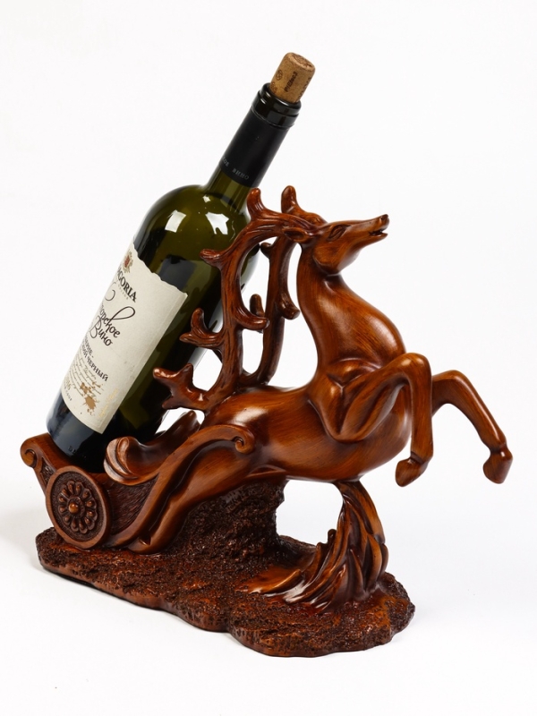 Подставка для бутылки "Олень" под дерево, 17.12.28см
