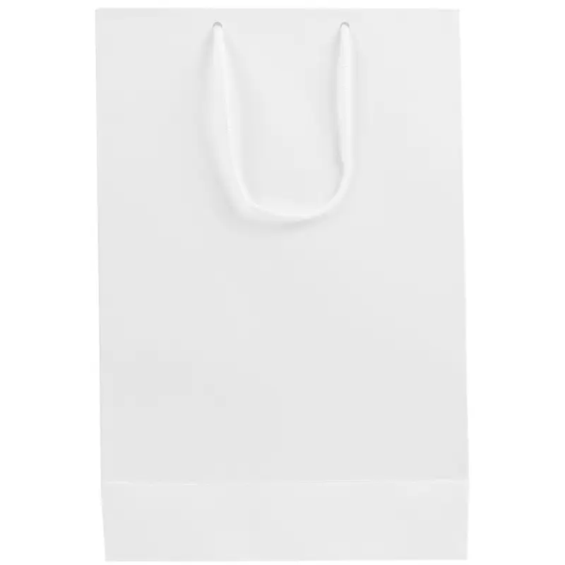 Пакет бумажный &laquo;Блеск&raquo;, средний, белый