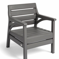 Набор садовой мебели "Евпатория" 4 предмета: 2 кресла, стол, диван 2-х местный, цвет серый