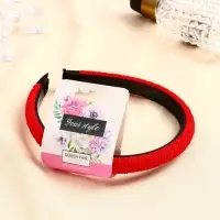 Ободок для волос &laquo;Космея&raquo;, текстура полоски, 1.5 см, МИКС