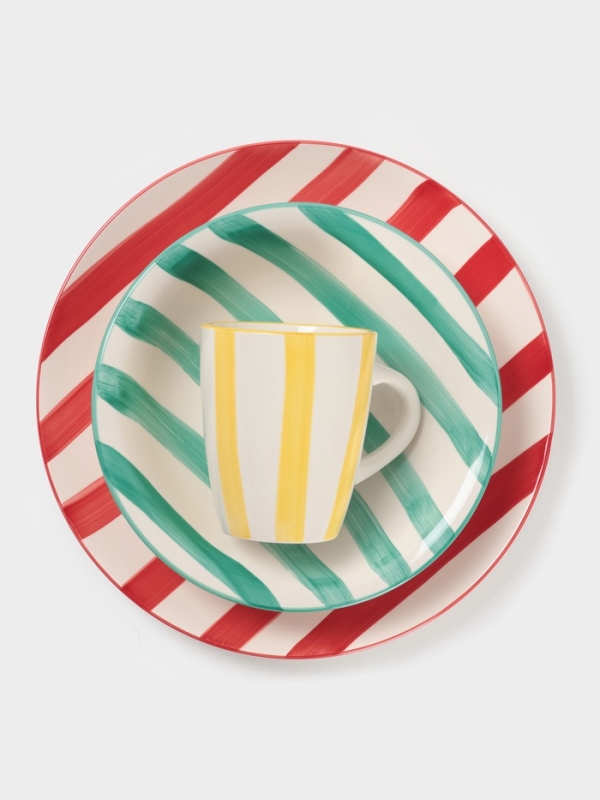 Тарелка Доляна "Райе" 26см, 26,5х3, цвет зеленый