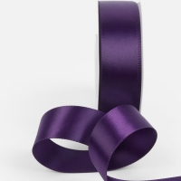 Лента атласная двухсторонняя №476 25мм*25&plusmn;1м виноградный TR