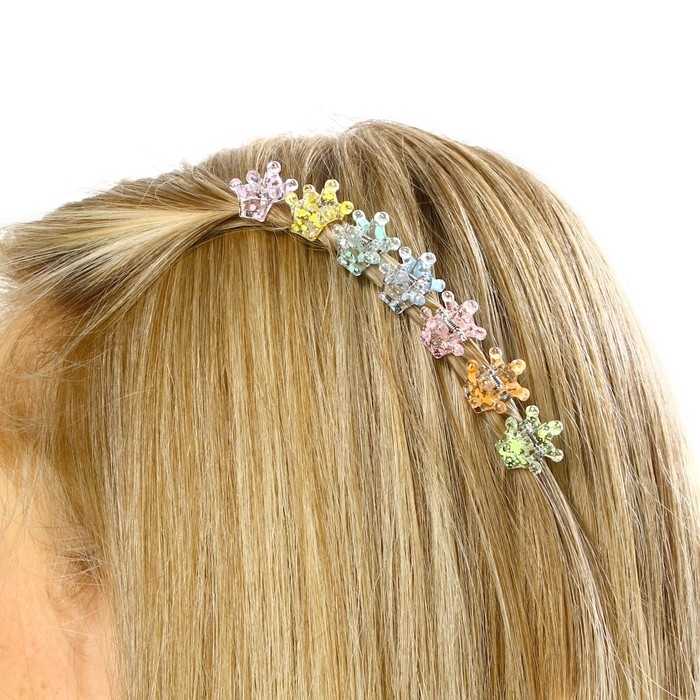 Краб для волос &laquo;Маленькой принцессе&raquo;, набор 10 шт.,1,5 х1,3 х 1 см