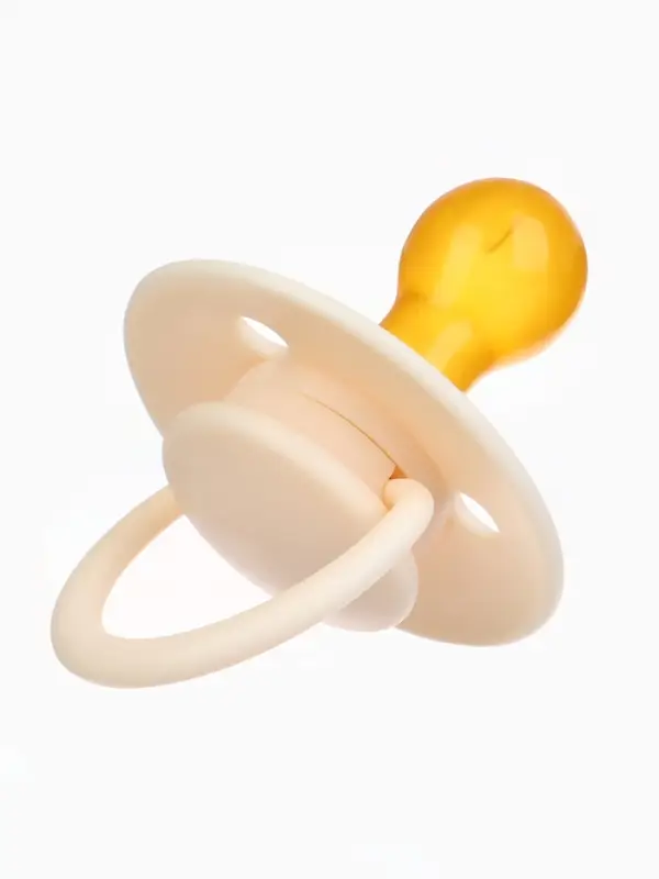 Набор классических пустышек, 2 шт., латекс, айвори/зелёный, в контейнере, от 6 мес., M&B