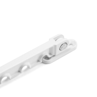 Ограничитель оконный, металлический  для окон ПВХ, белый