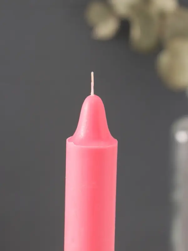 Ароматическая свеча парафиновая хозяйственная, 2.4&times;21 см, 80 г, малина