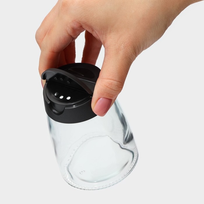 Набор баночек стеклянных для специй с пластмассовой крышкой Доляна &laquo;Отто&raquo;, 140 мл, 6,2&times;8,4 см