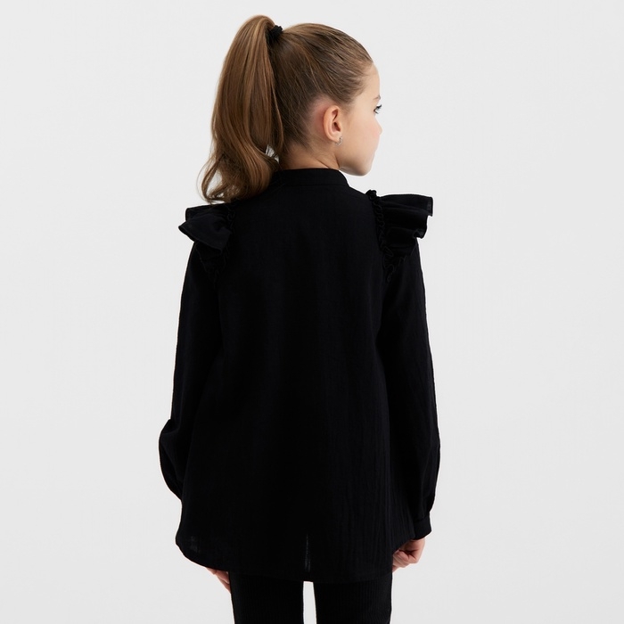 Блузка для девочки MINAKU цвет чёрный, рост 128 см