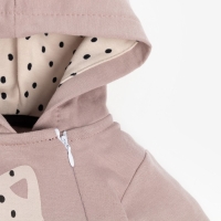 Комбинезон с капюшоном Крошка Я «Киса», рост 74-80 см, цвет лиловый Комбинезон с капюшоном Крошка Я «Киса», рост 74-80 см, цвет лиловый