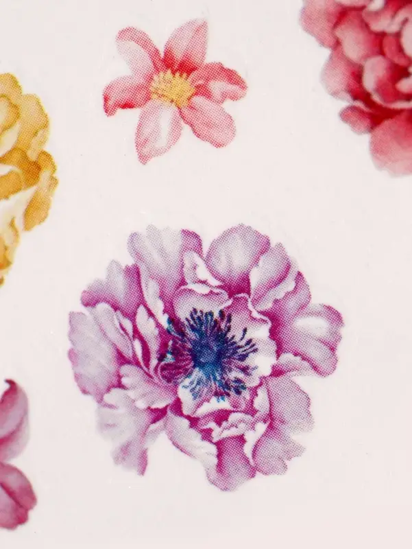 Слайдеры для ногтей &laquo;Пионы&raquo;, разноцветные