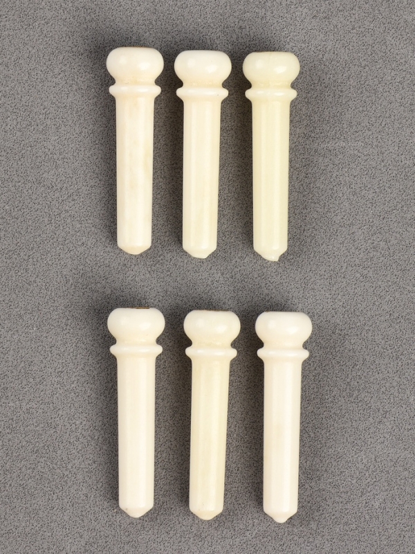 Набор фиксаторов струн Music life, 6 штук, белый, из кости