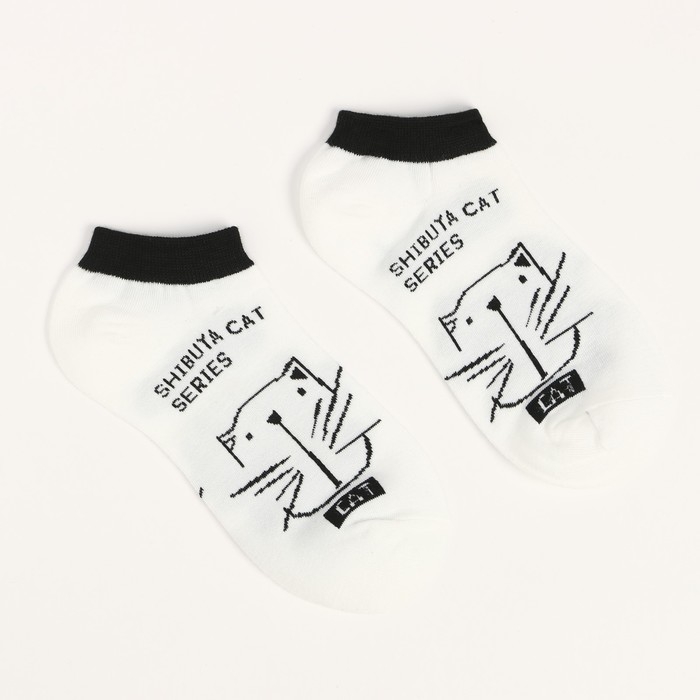 Носки женские, цвет белый, размер 23-25