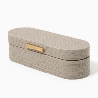 Шкатулка для украшений &laquo;Плетения&raquo; экокожа, набор 2 шт.