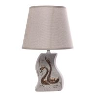 Настольная лампа"Лебеди" Е14 40Вт серый 20х20х32см Настольная лампа"Лебеди" Е14 40Вт серый 20х20х32см