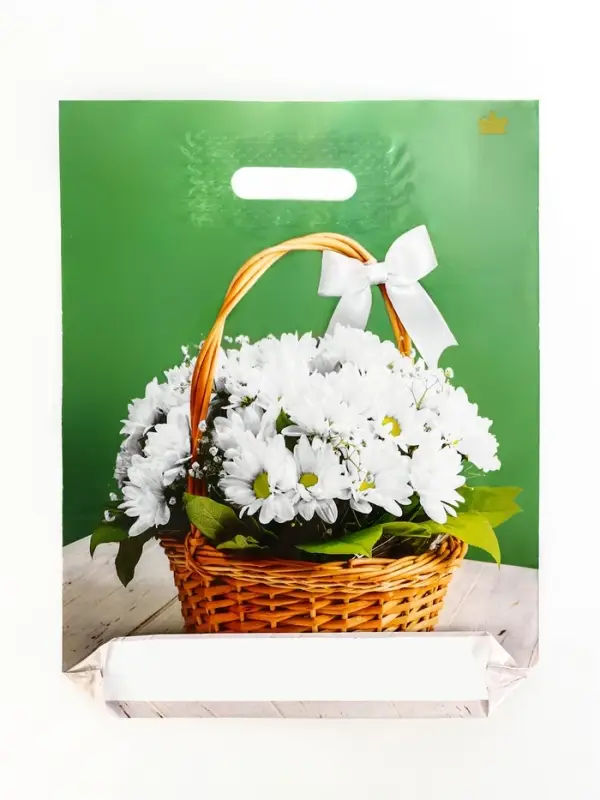 Пакет "Идеальный подарок", полиэтиленовый с вырубной ручкой, 31х40 см, 60 мкм