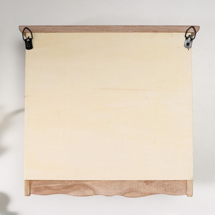 Ключница дерево 6 крючков Ключница дерево 6 крючков "Корзина с цветами - Sweet home" 24х8,7х26 см