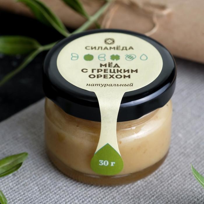 Мёд с грецким орехом, 30 г Мёд с грецким орехом, 30 г