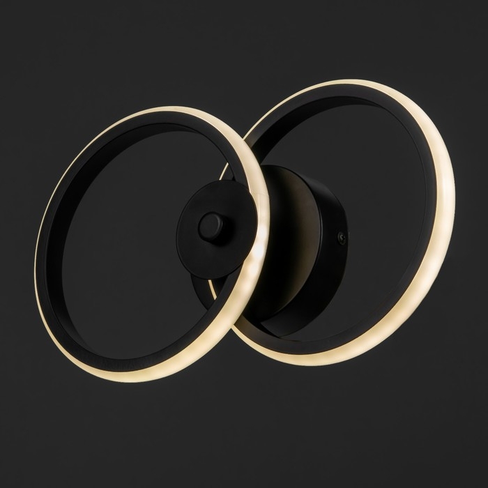 Бра 2517/2 LED 10Вт 4000К черный 17х29 см