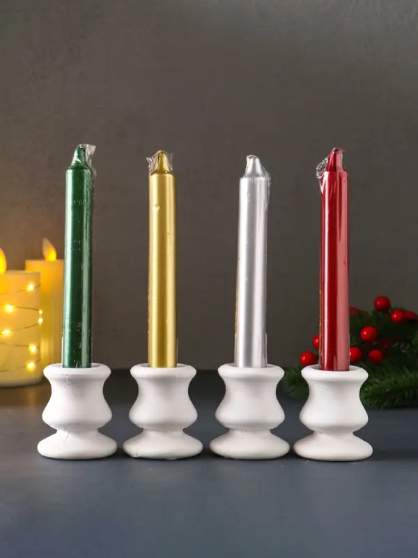 Свеча столовая D1,8см H17см, МИКС