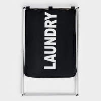 Корзина для белья Доляна LAUNDRY, складная, 42&times;40&times;58 см